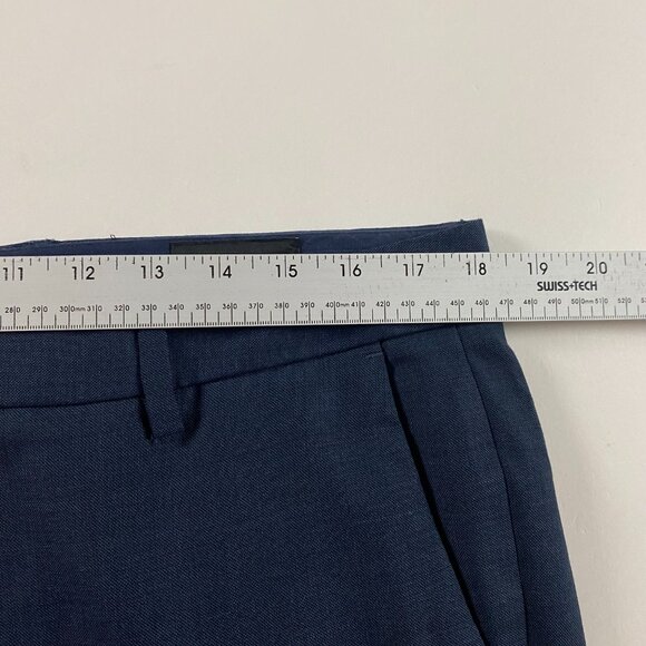 Bonobos Slim Fit Dress Pants Slacks Men's 34 x 30 Measures 36x30 Blue Wool Blend - Picture 6 of 10
